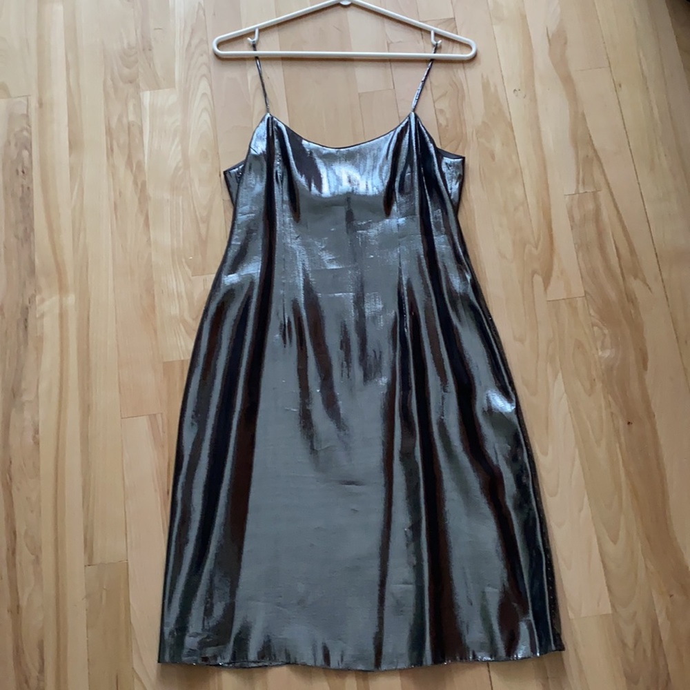 EUC Rickie Freeman for Teri Jon Pewter dress - Picture 6 of 16